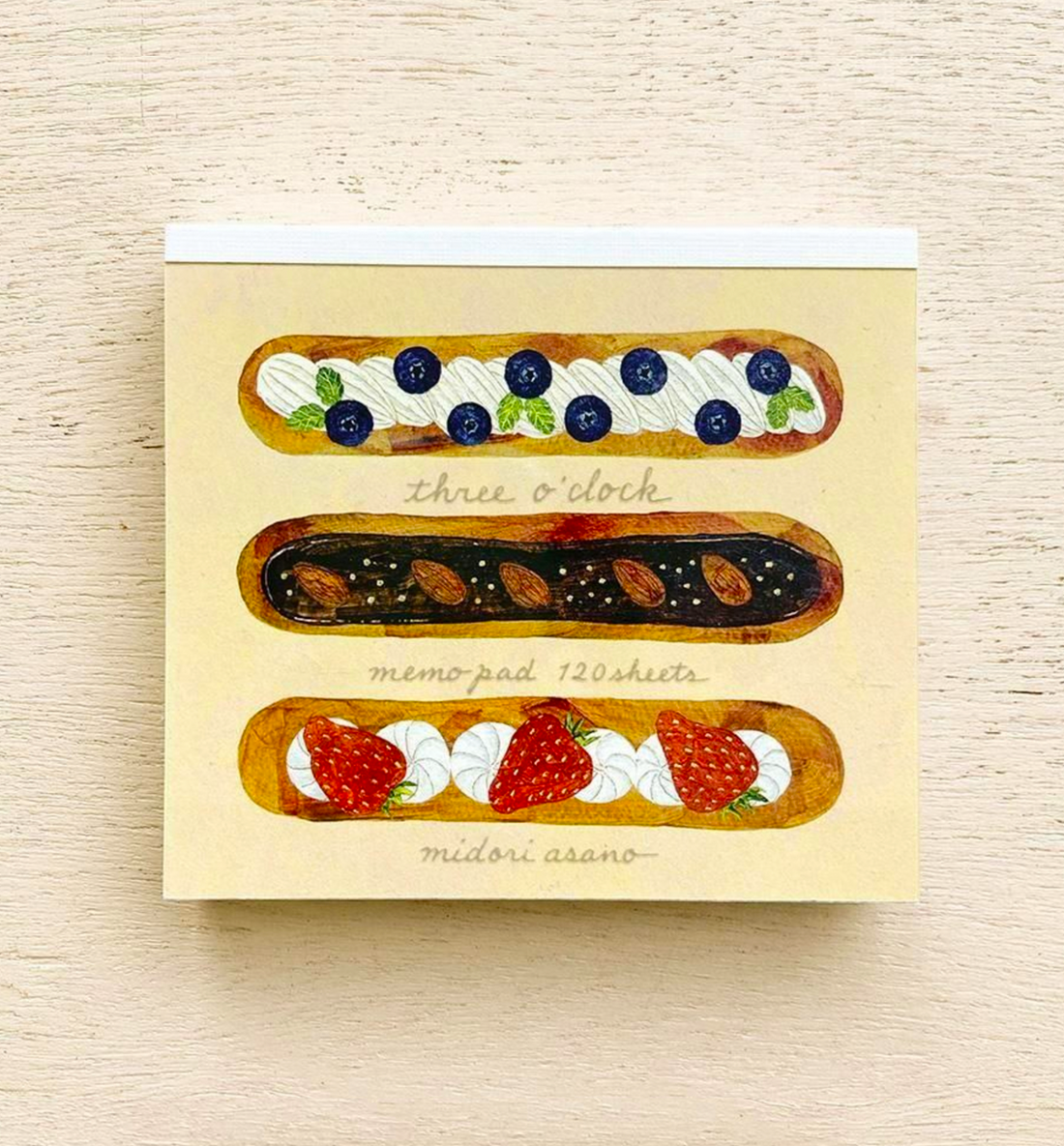 Cozyca x Midori Asano Memopad [Three O'Clock]