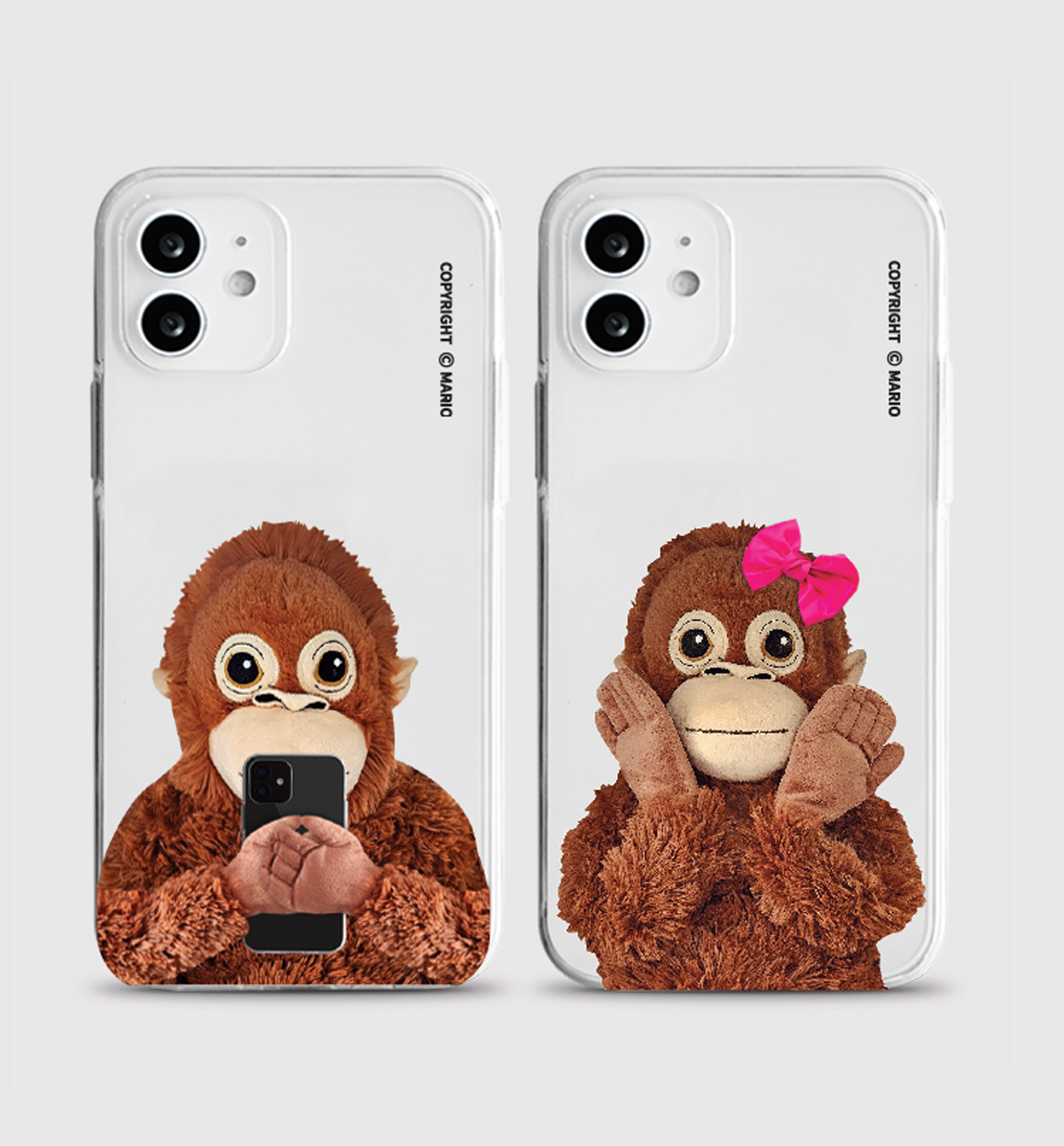 Couple Monkey Phone Case [Jelly]