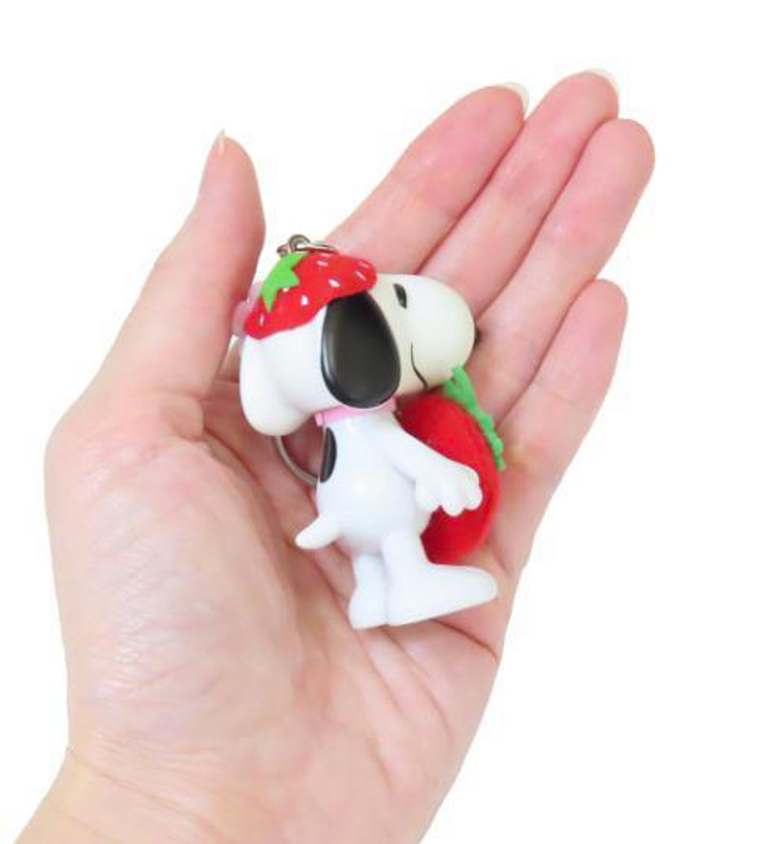 [JAPAN] Peanuts Costume Snoopy Keyring [Strawberry-Limited Edition]