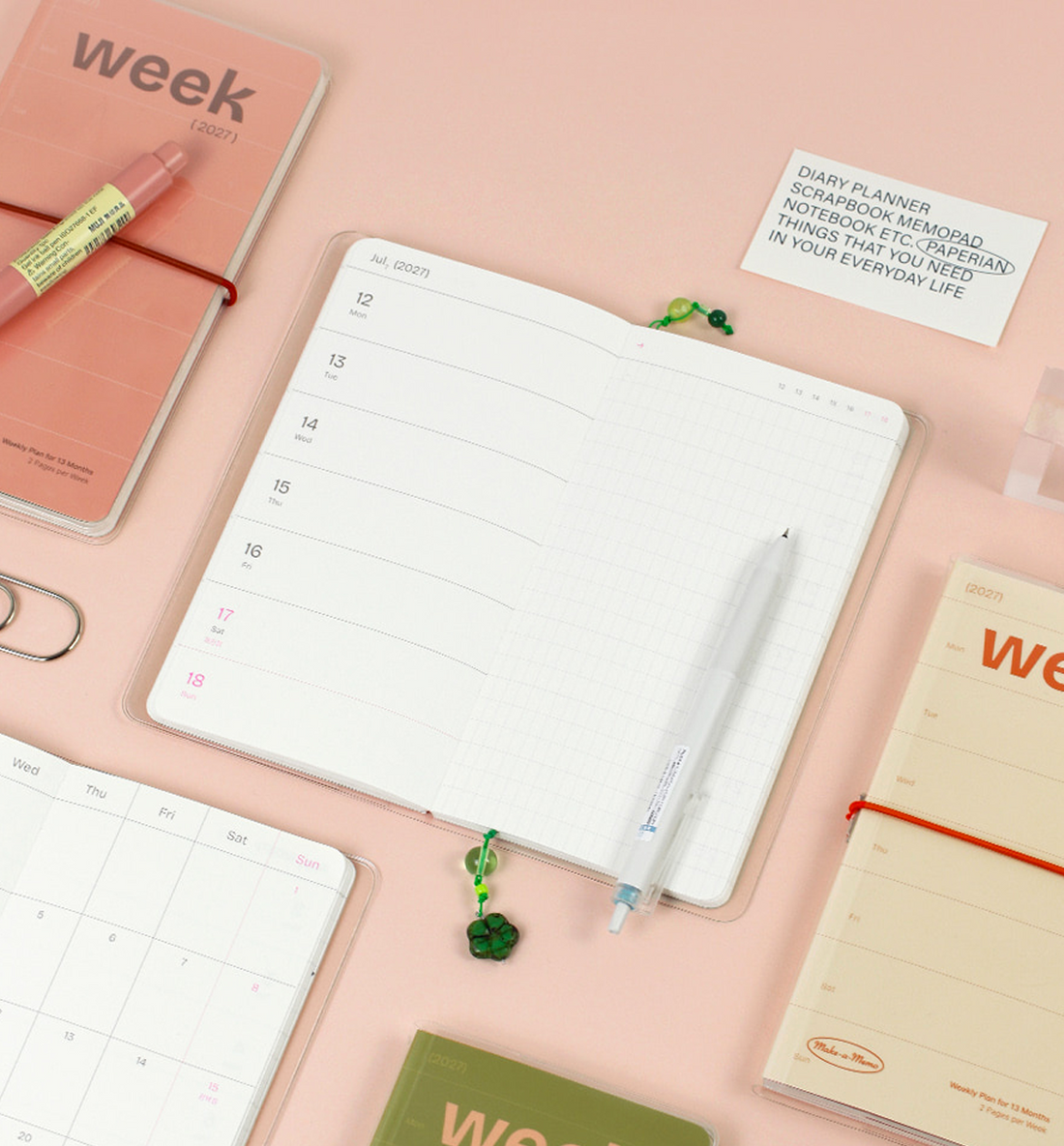 2027 Weekly Make a Memo Leaf Book