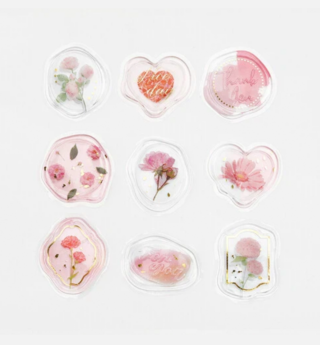 Flower Jewel Sealing Sticker