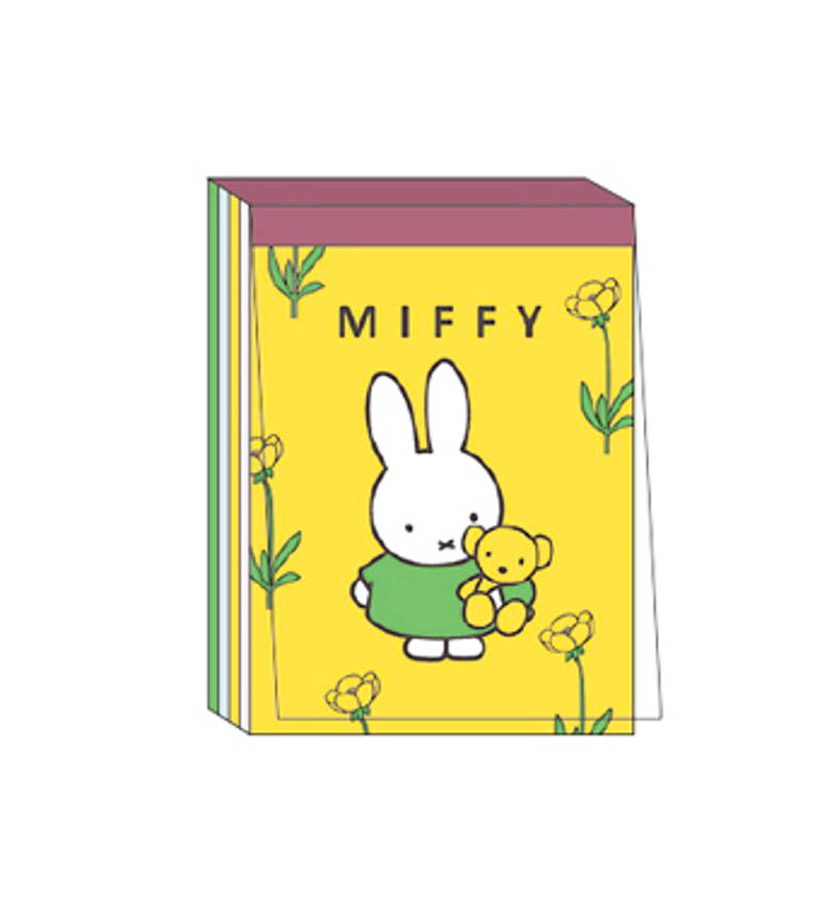 Miffy Mini Memopad [Yellow Flower]
