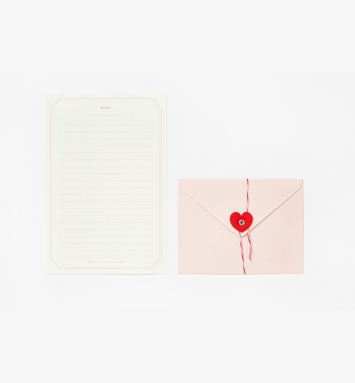 Heart Pink Letters & Envelopes