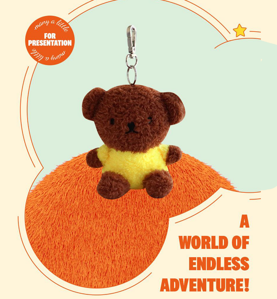 Miffy Plush Keyring [Boris]