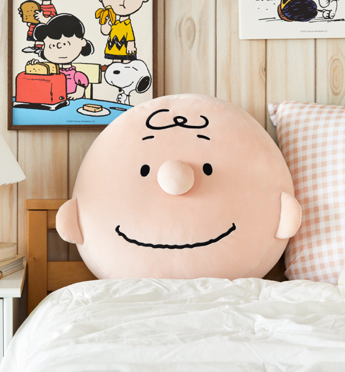 Peanuts Face Cushion [Charlie]