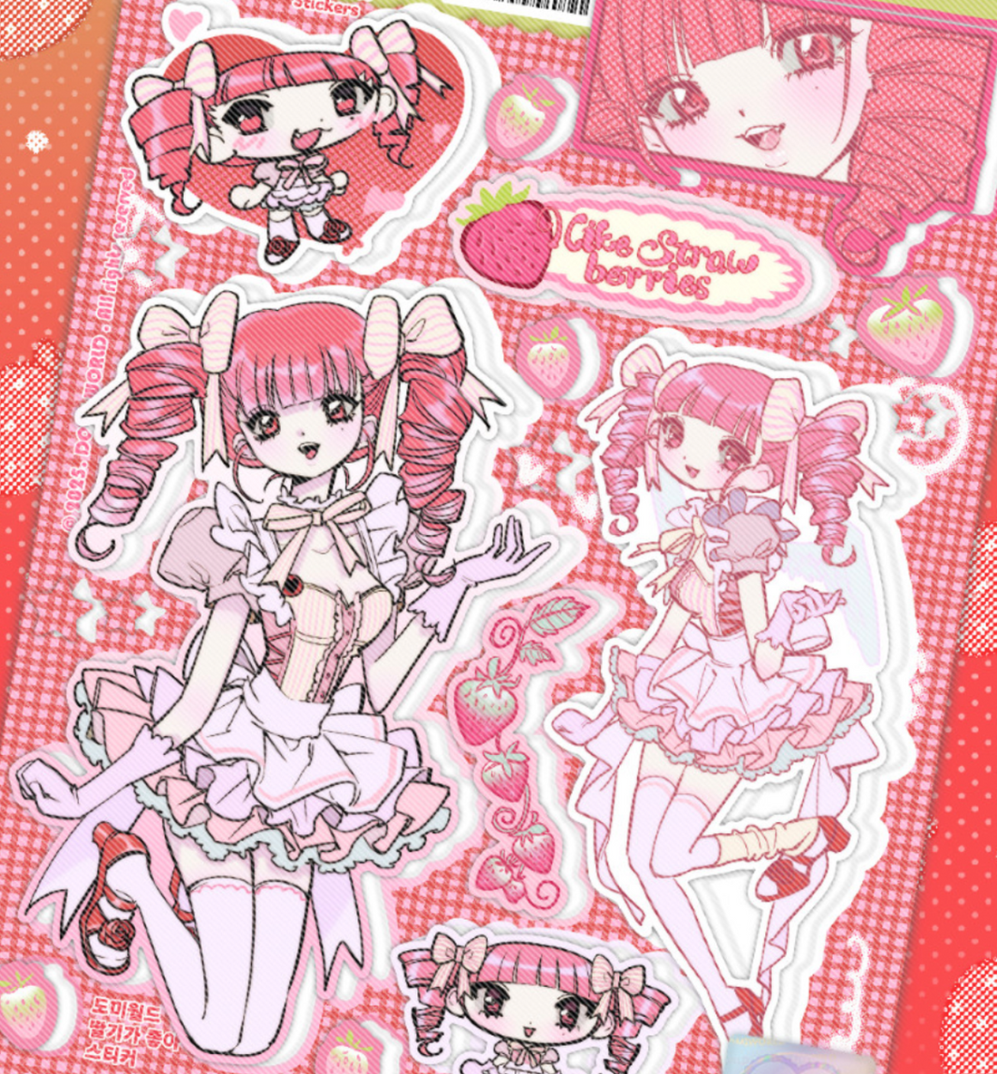 Domi World I Like Strawberry Sticker