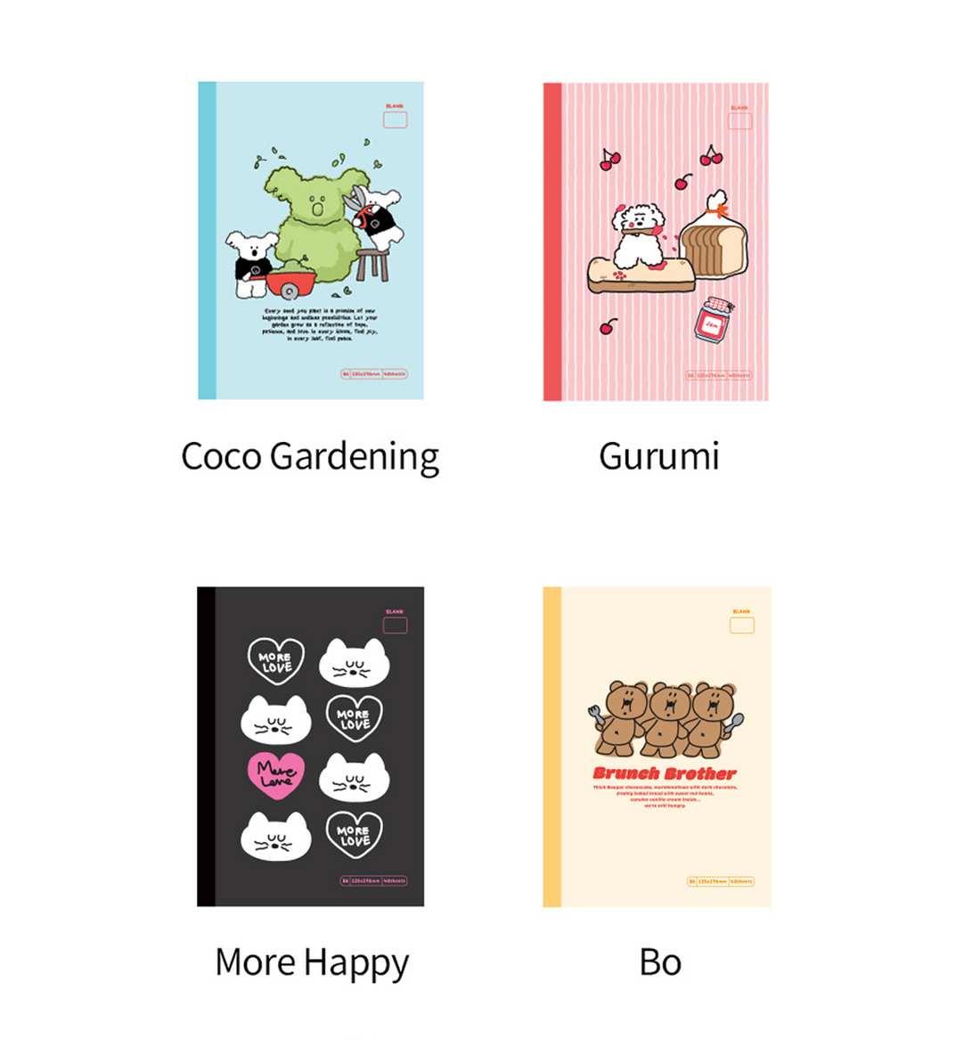 B6 Brunch Brother Notebook [Blank]