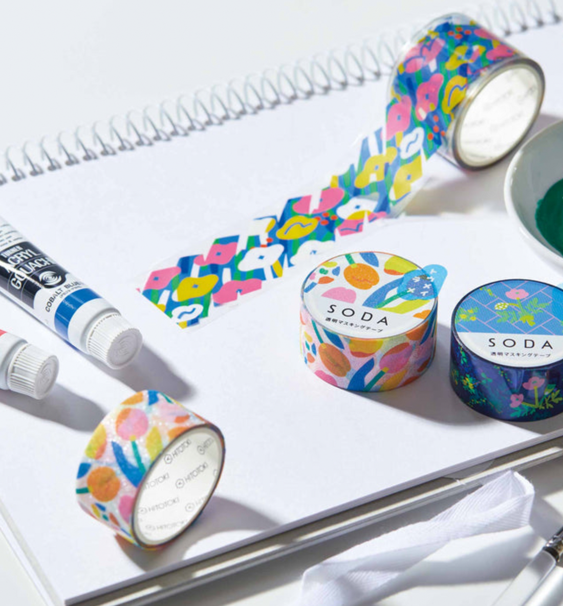 Tulip Glitter Transparent Washi Tape