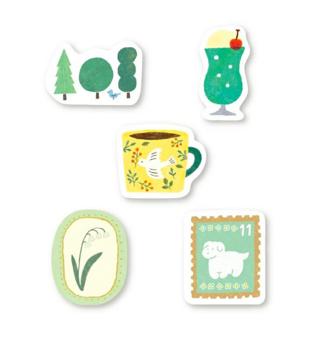 Furukawashiko Flake Sticker [Green]