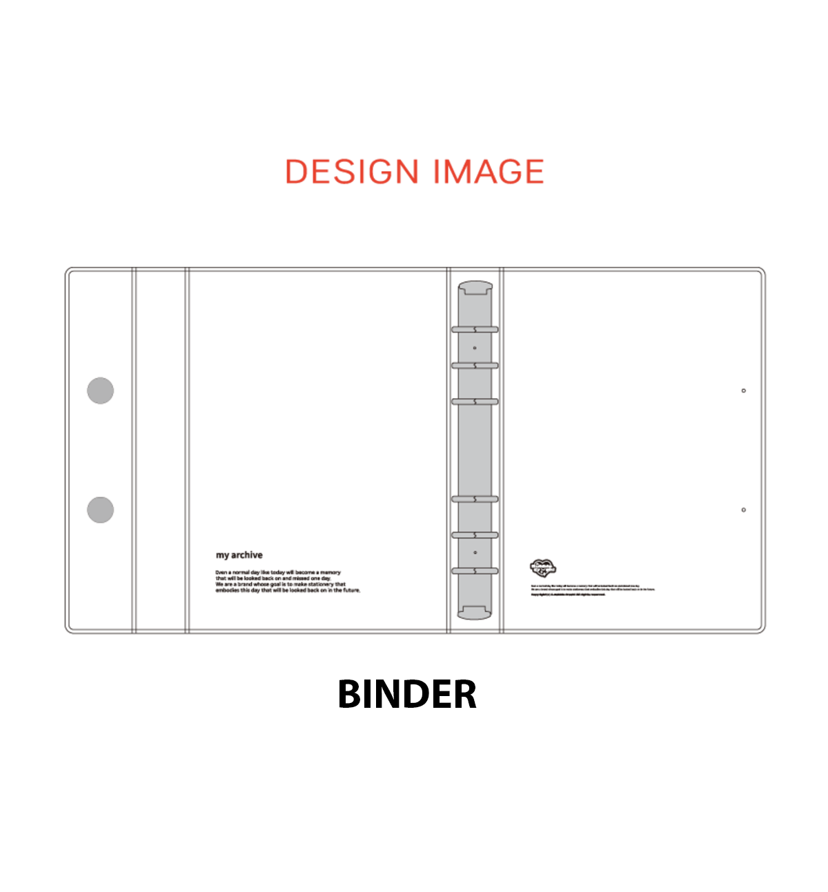 A5 Black Folder Binder