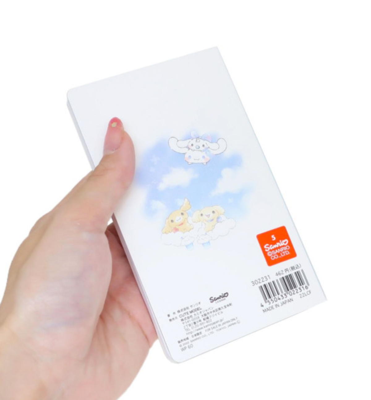 Sanrio Booklet Memopad [Cinnamoroll/Sky Blue]