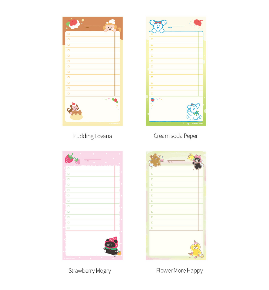Brunch Brother Checklist Memopad Ver. 2