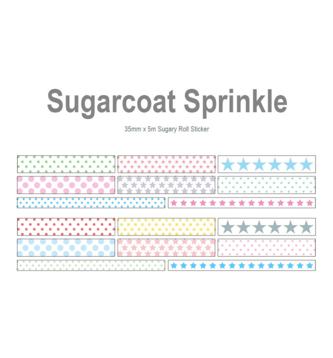 Sugarcoat Sprinkle Kiss Cut Washi Tape