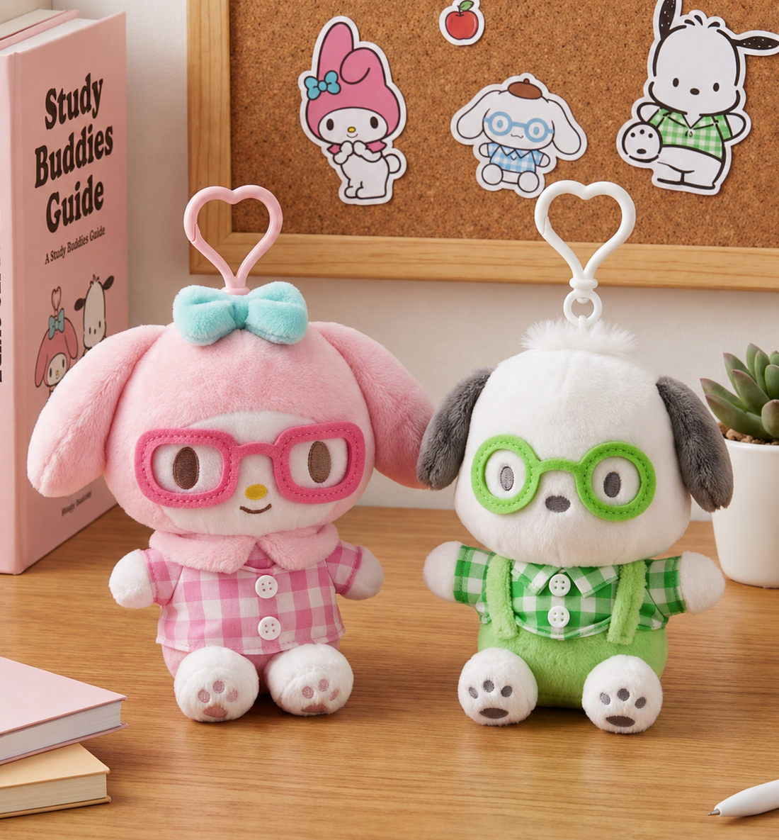 Sanrio Cute Nerdy Keyring Holder [13cm]