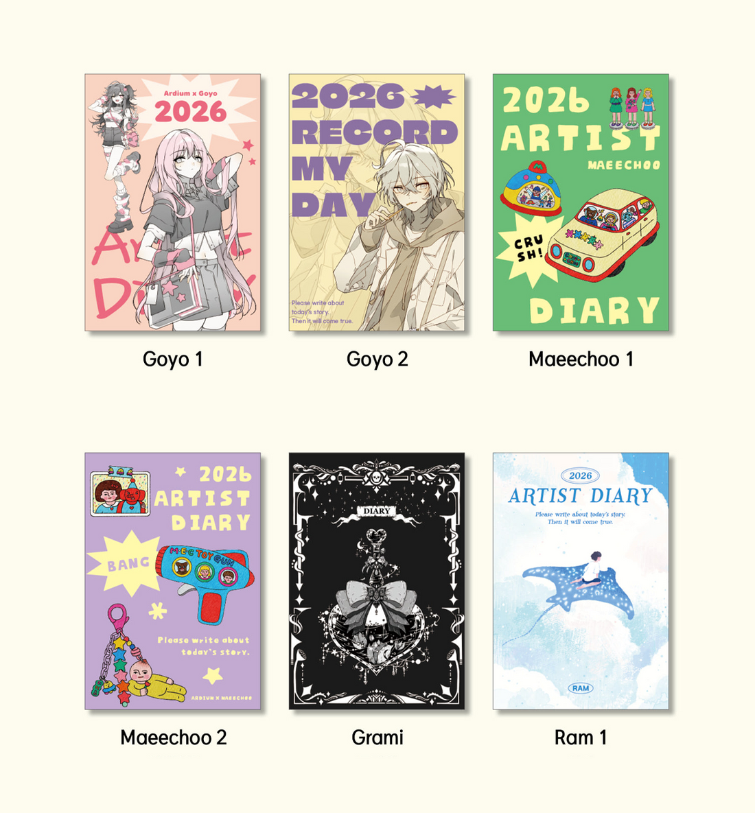 2026 Artist Monthly + Daily Planner