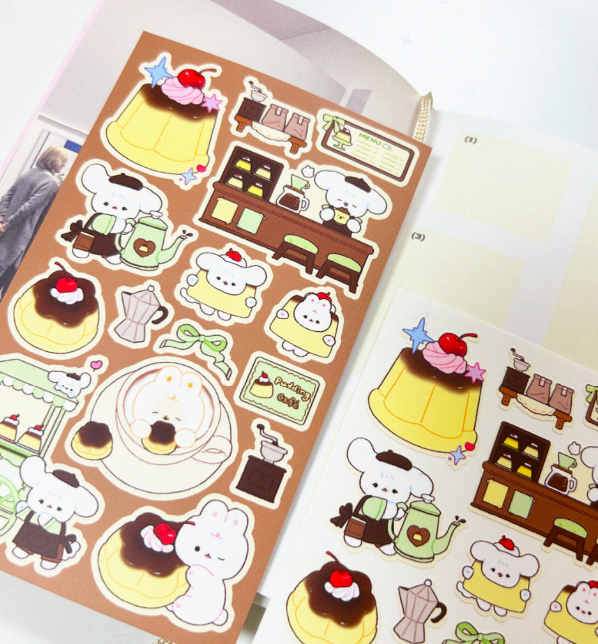 Pudding Cafe Seal Sticker