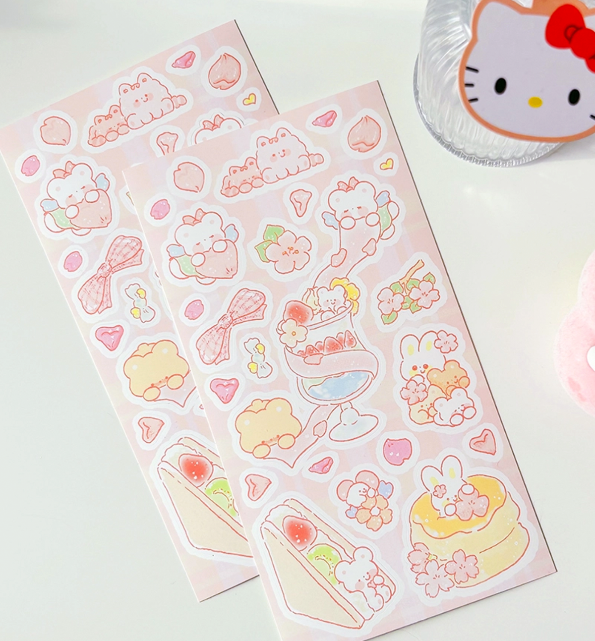 Cherry Blossom Dessert Seal Sticker