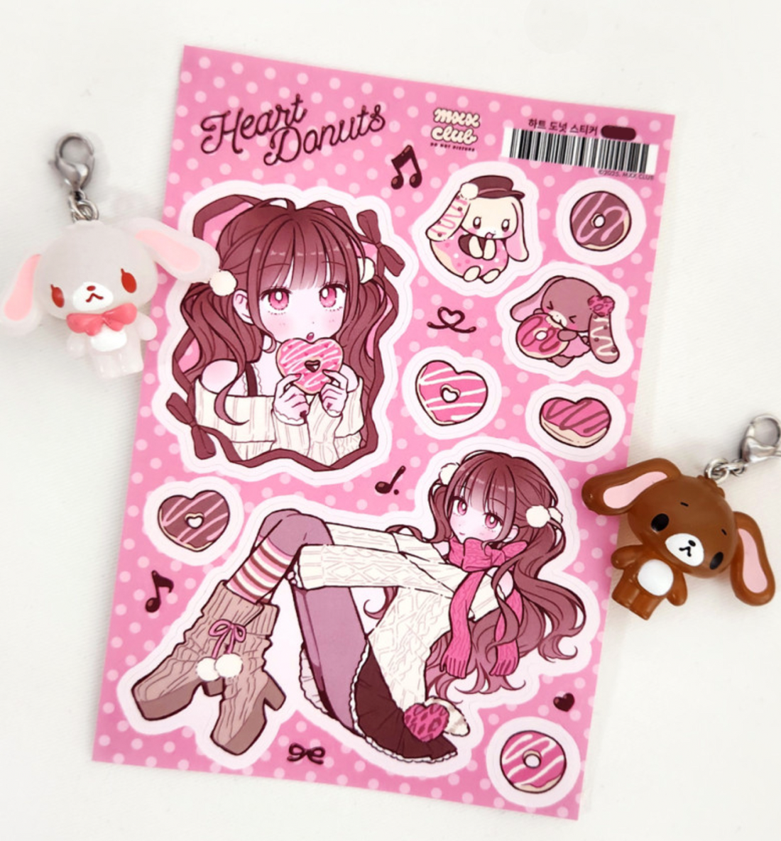Heart Donut Sticker