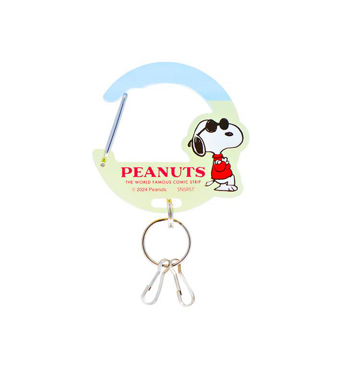 [JAPAN] Peanuts Snoopy Acrylic Carabiner Keychain [Joe Cool]