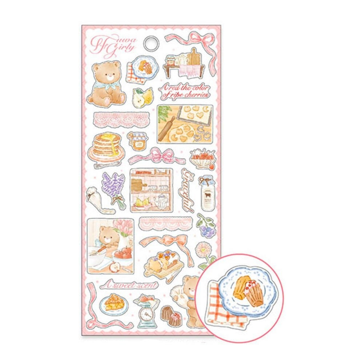Fuwa Girly Seal Sticker [Baking Sweets]