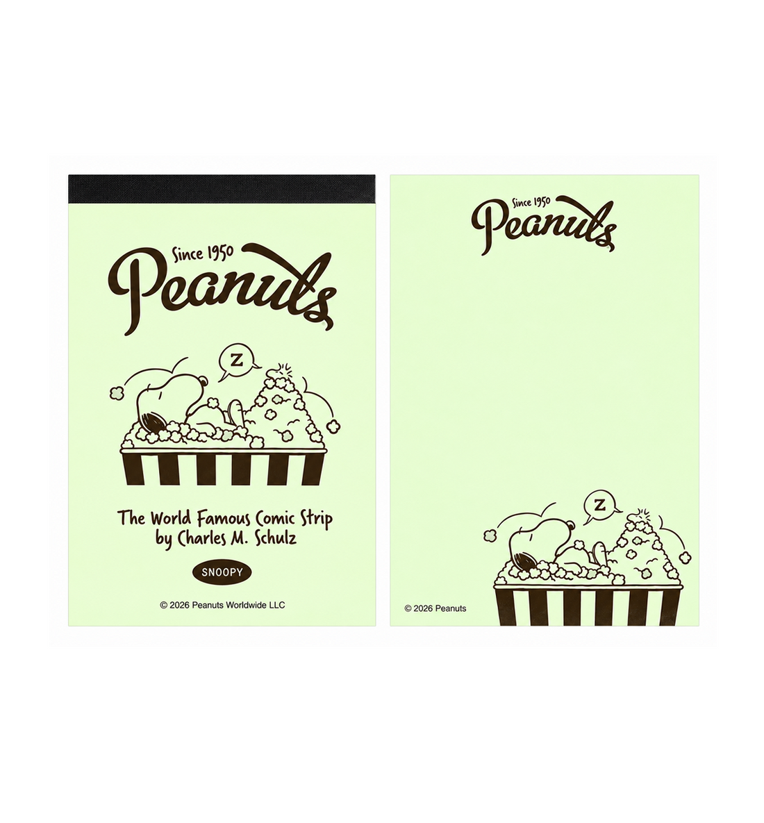 [JAPAN] Peanuts Snoopy Mini Memopad [Popcorn]