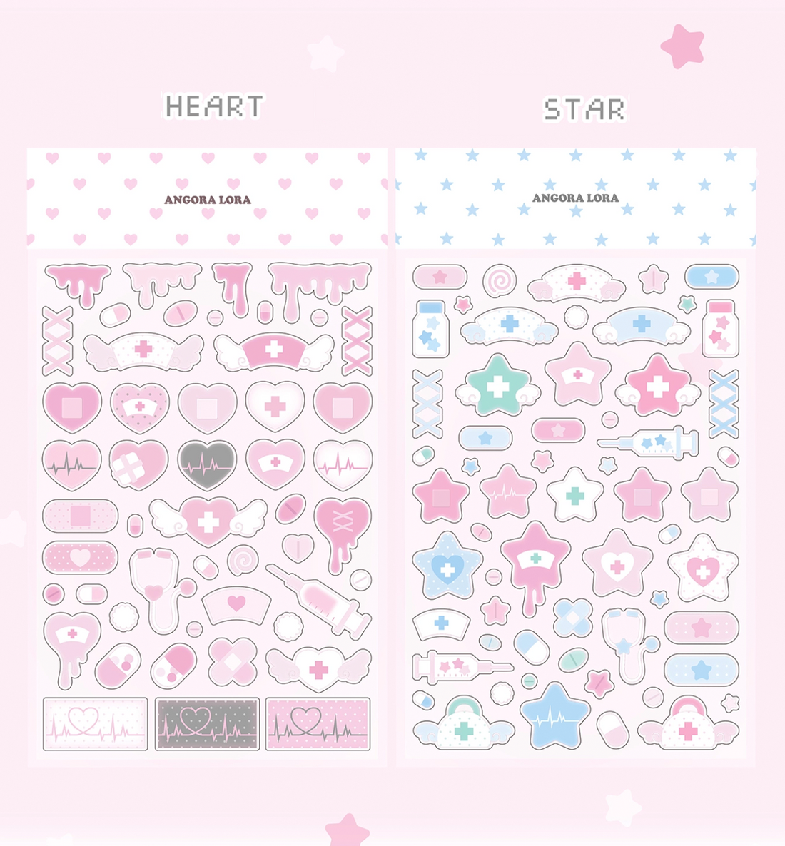 Hospital Deco Transparent Seal Sticker