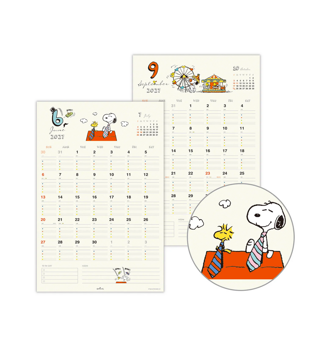[JAPAN] 2027 Peanuts Snoopy Family Wall Calendar [BEST SELLER]