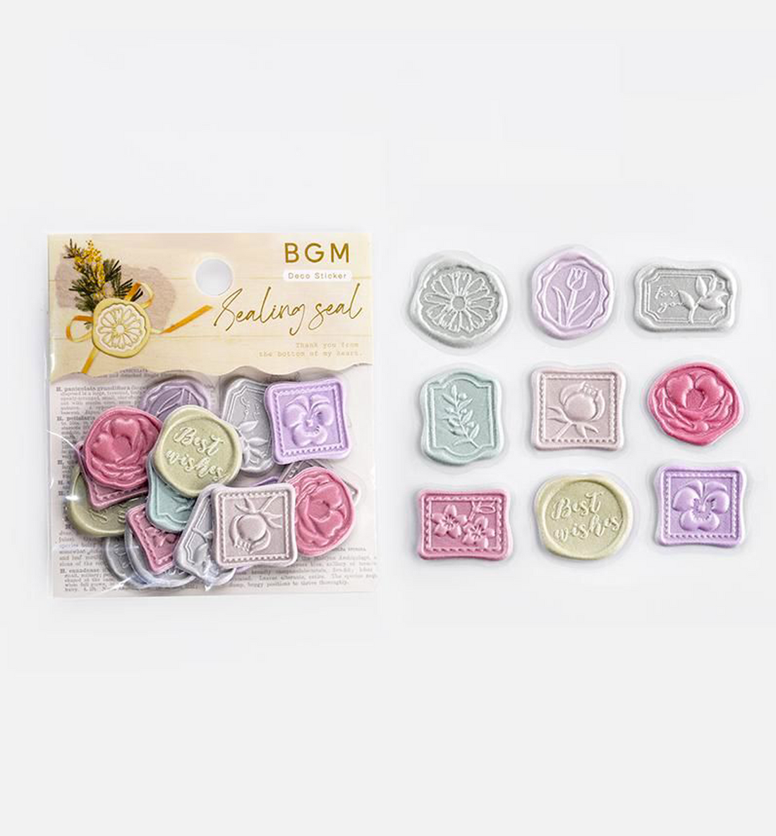 Floral Mail Sealing Sticker