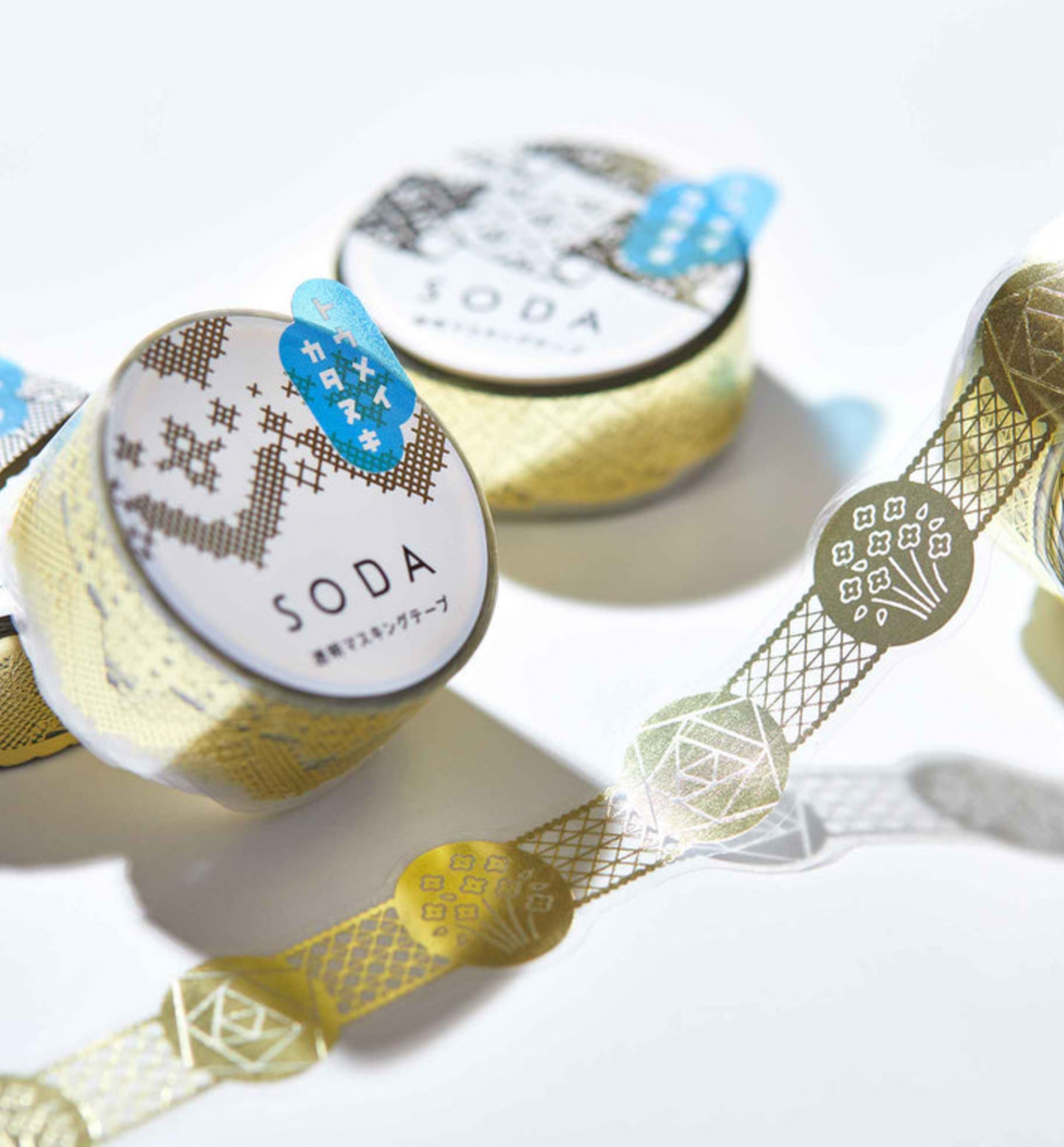 Curtain Transparent Washi Tape [Gold Foil]