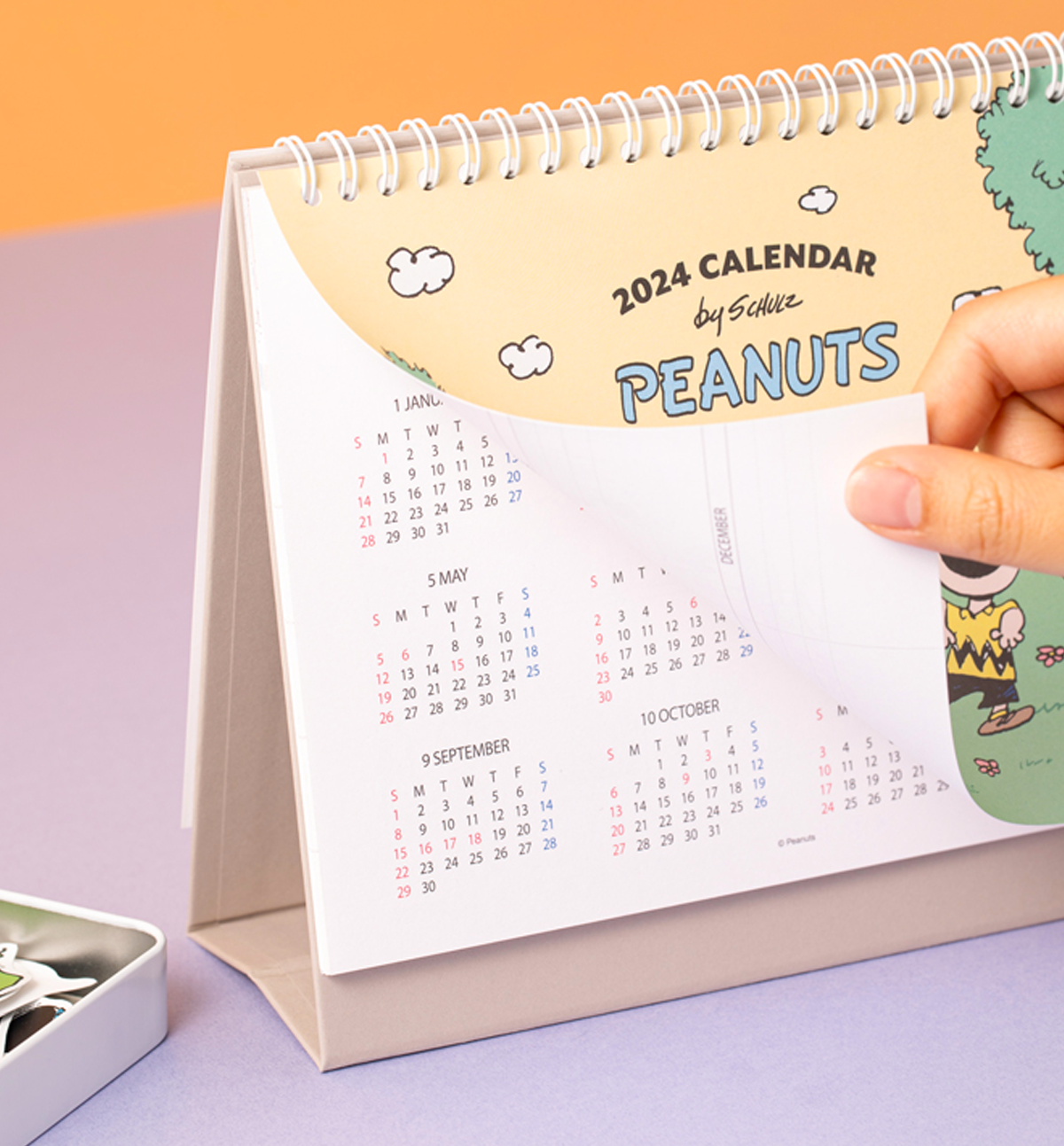 2024 Peanuts Desk Calendar