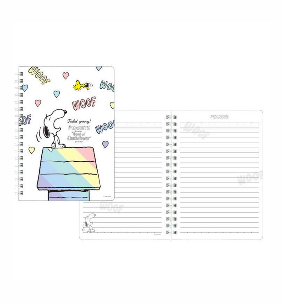 [JAPAN] Peanuts Snoopy B6 Lined Notebook [Feeling Groovy]