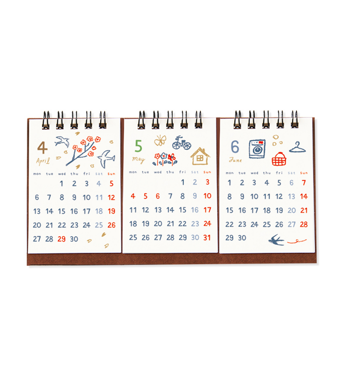2026 Illustration Small Desk Calendar