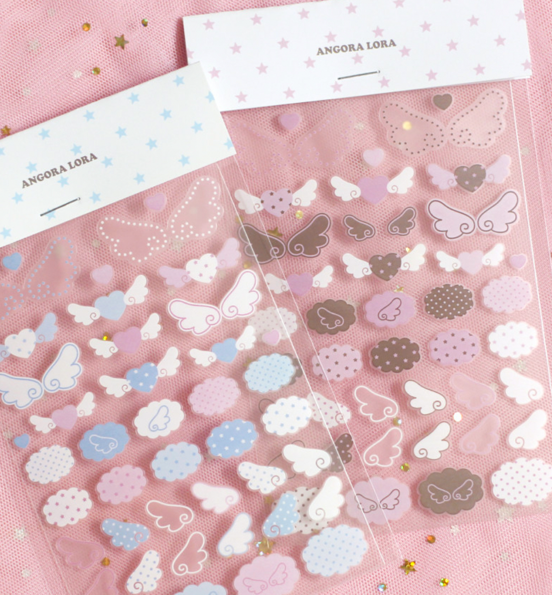 Transparent Angel Wings Seal Sticker
