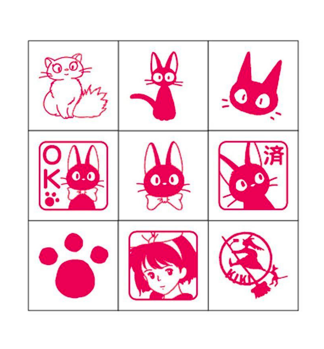 [JAPAN] Studio Ghibli Mini Stamps Set [Kiki's Delivery Service]
