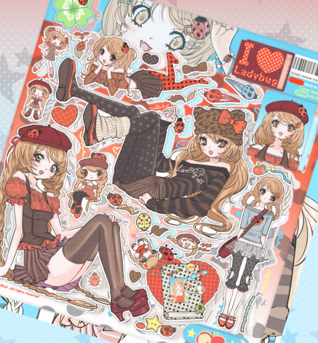 Domi World I Love Ladybug Sticker