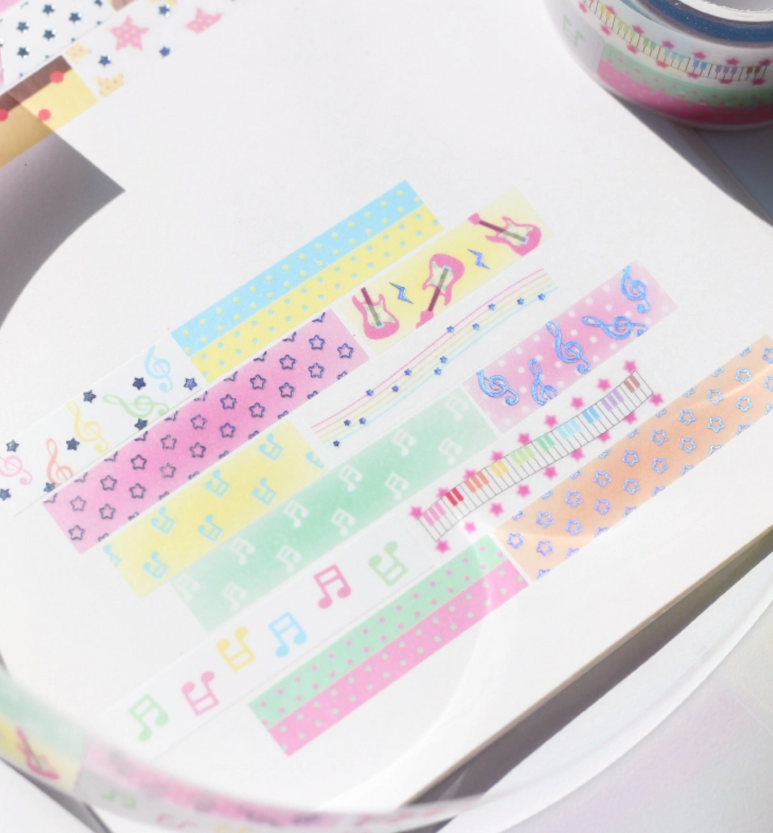 Melody Piece Kiss Cut Washi Tape