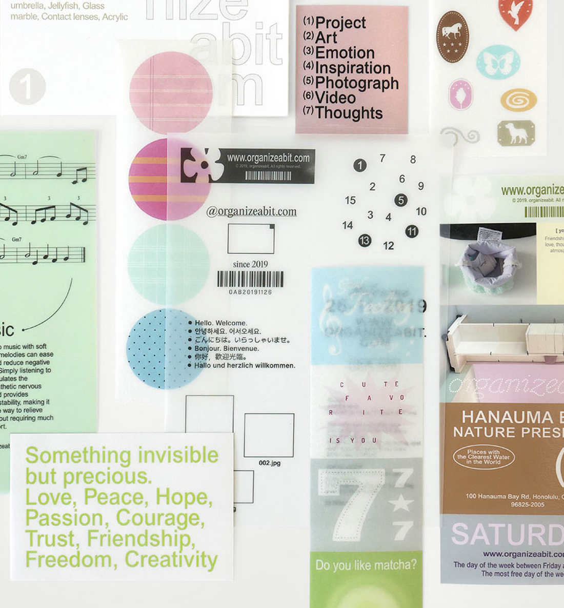 OAB Clear Scrap Pack