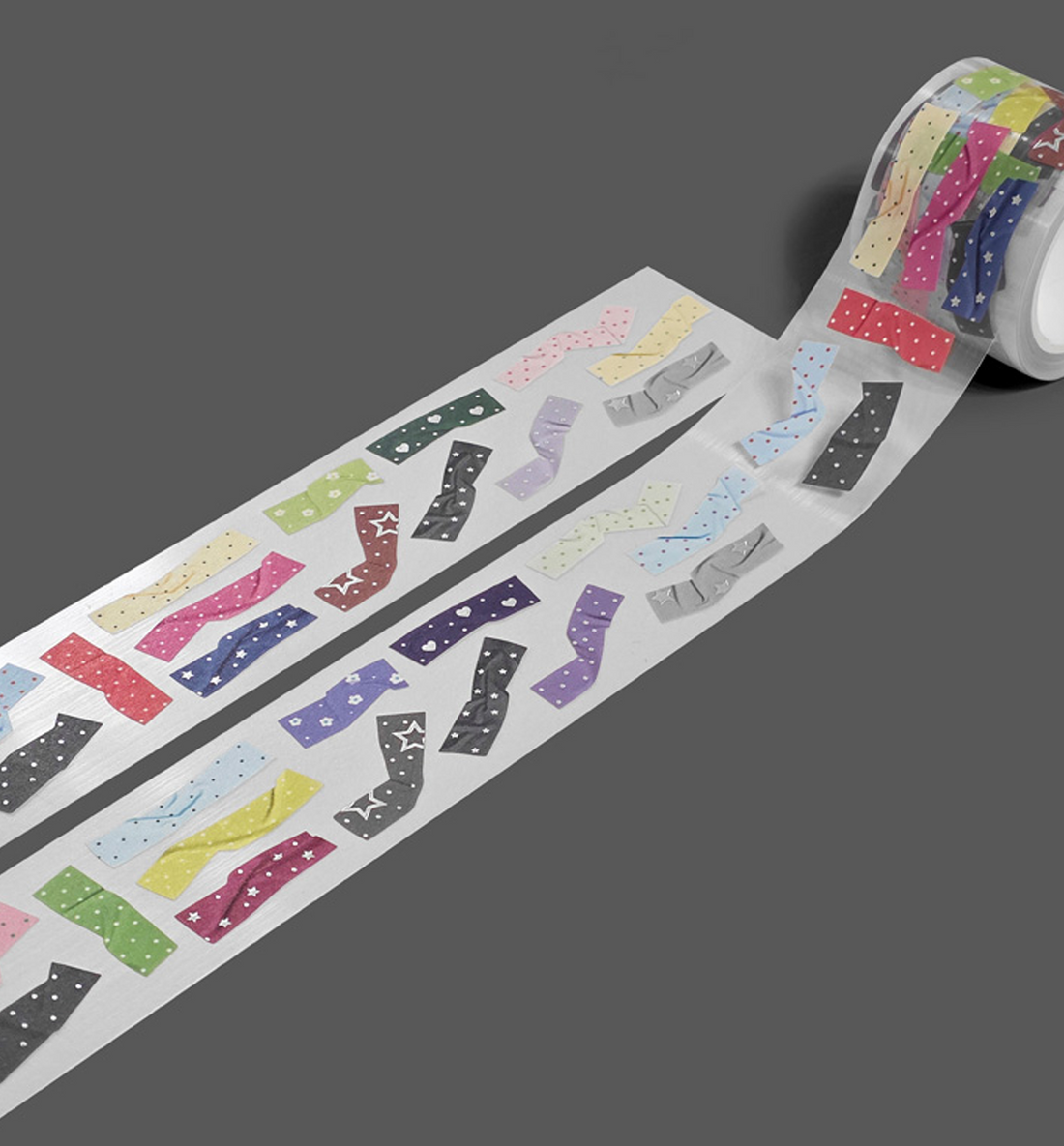 Metallic Silver Kiss Cut Washi Tape