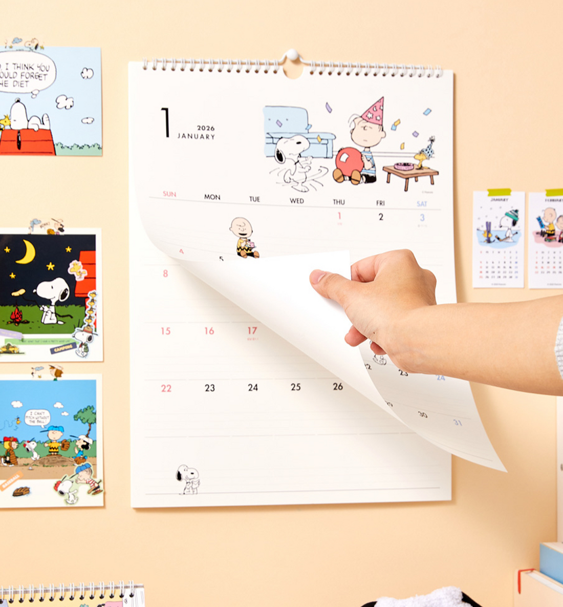 2026 Peanuts Snoopy Wall Calendar [BEST SELLER]