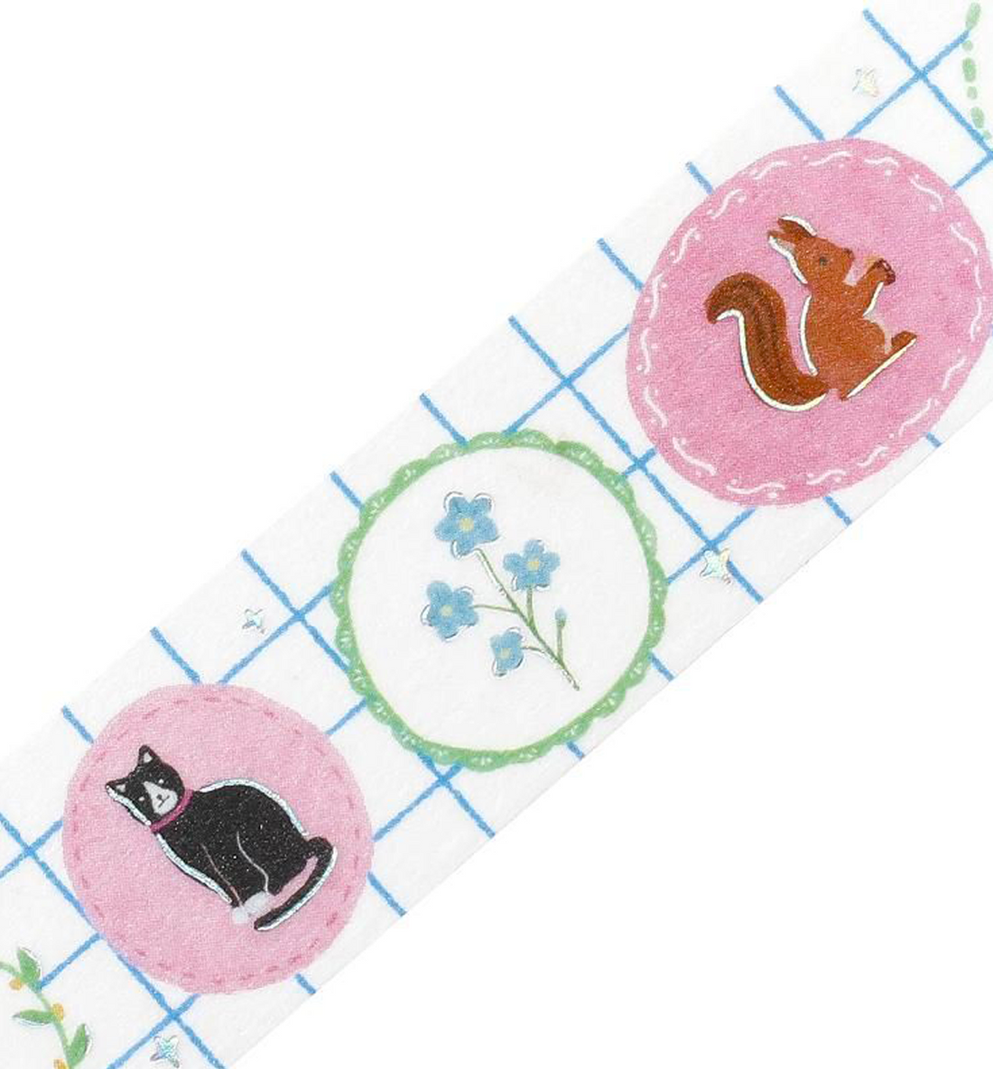 Life Brooch Washi Tape [Foil Stamping]