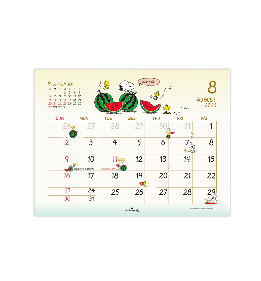 [JAPAN] 2026 Peanuts Snoopy Desk Calendar [Doghouse]
