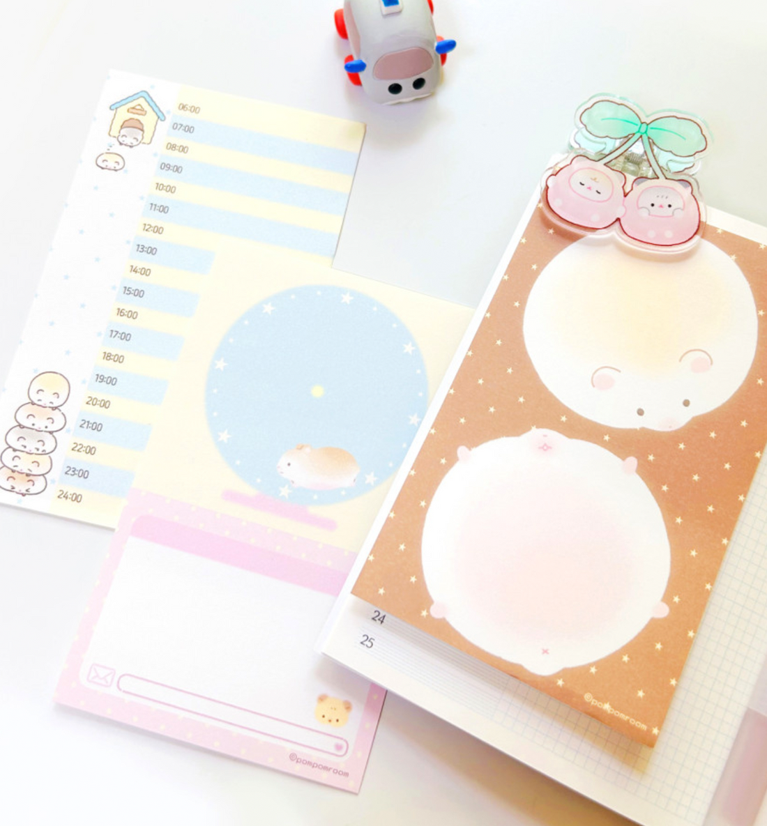 Busy Busy Hamster Life Sticker Set