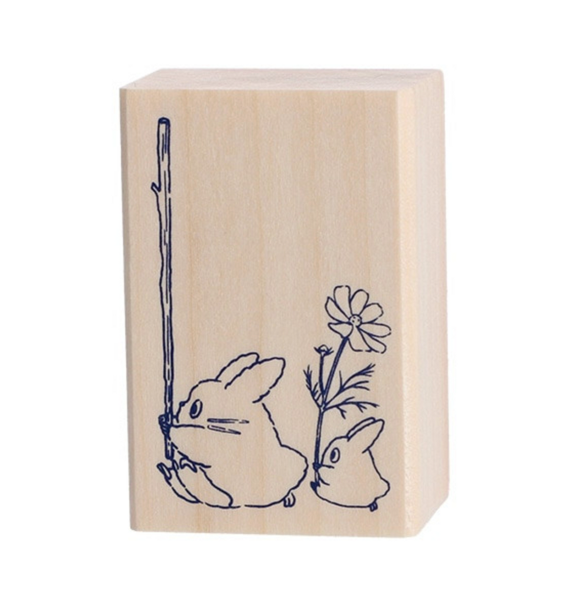 [JAPAN] My Neighbor Totoro Wooden Stamp [Blue Totoro & White Totoro]