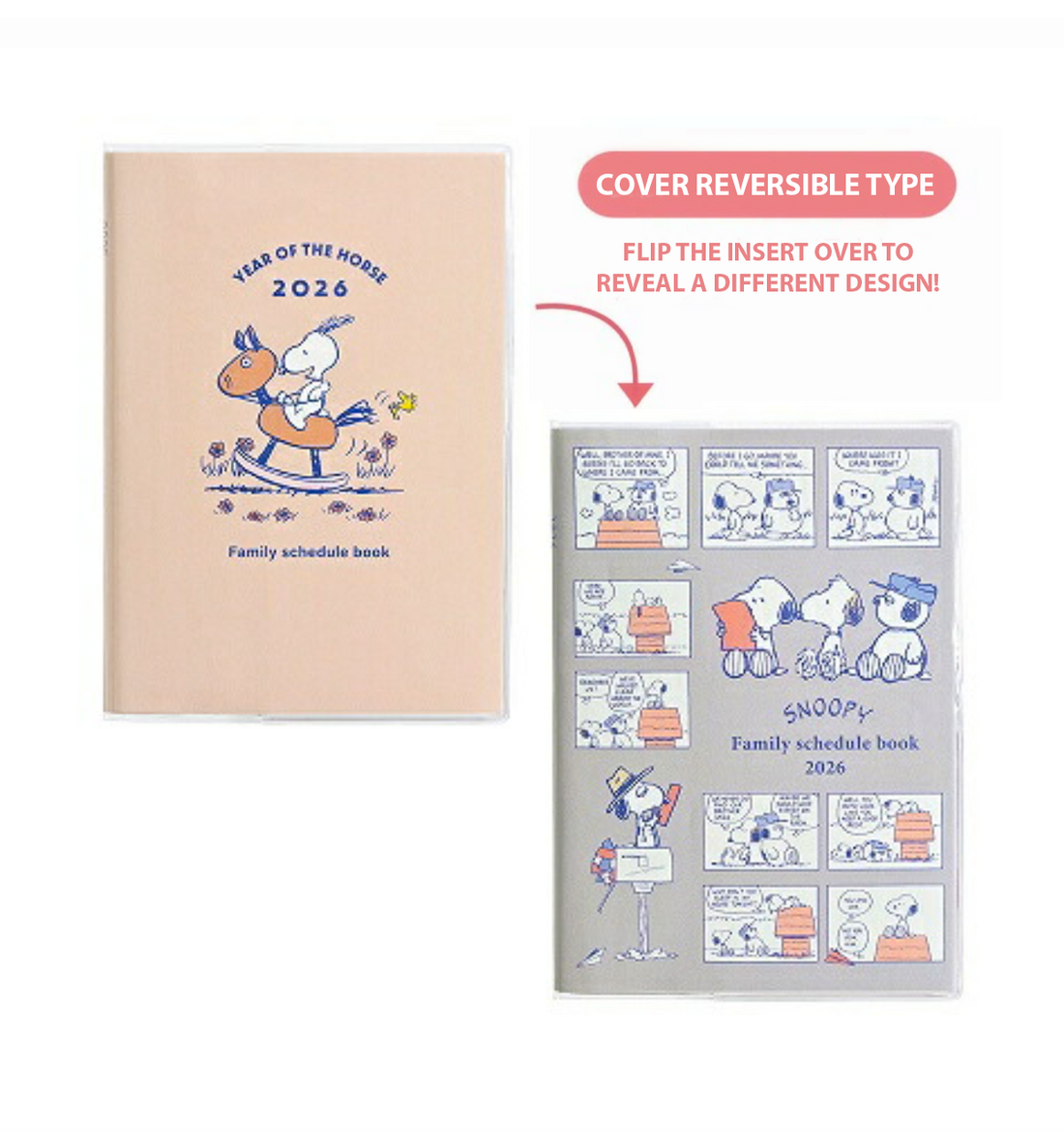 [JAPAN] 2026 Peanuts Snoopy B6 Monthly Planner [Zodiac and Comics]
