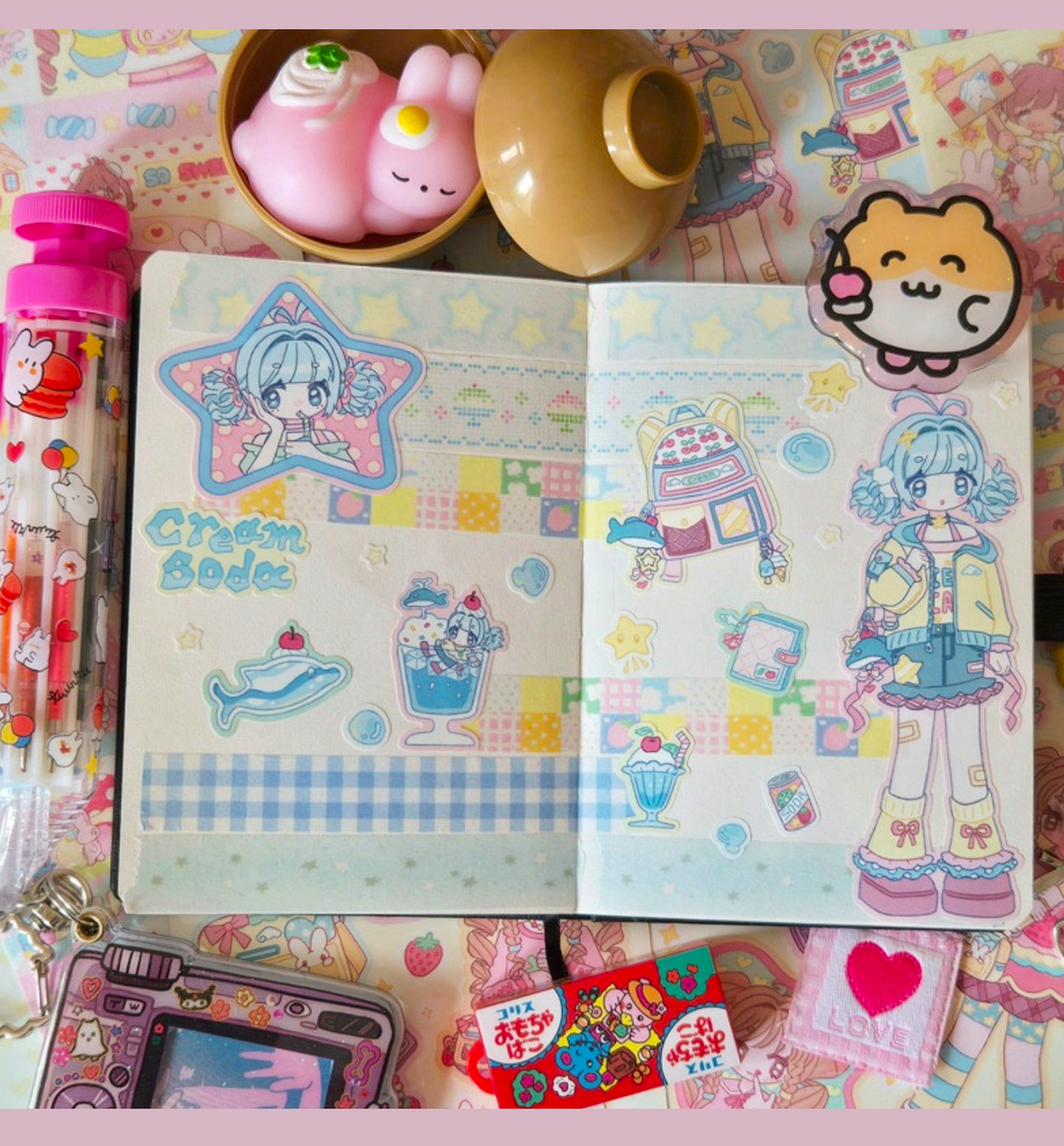 Cream Soda Seal Sticker