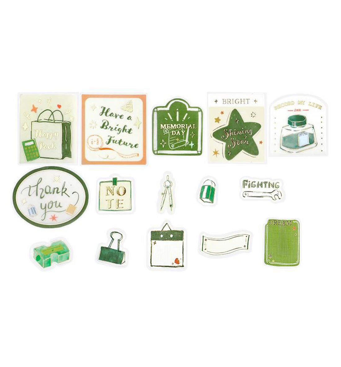 Weekend Shop Hopping Stationery Seal Sticker [Gold Stamping]