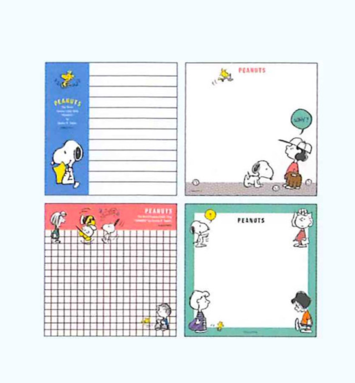 Peanuts Snoopy Square Memopad [Snoopy/Kids]