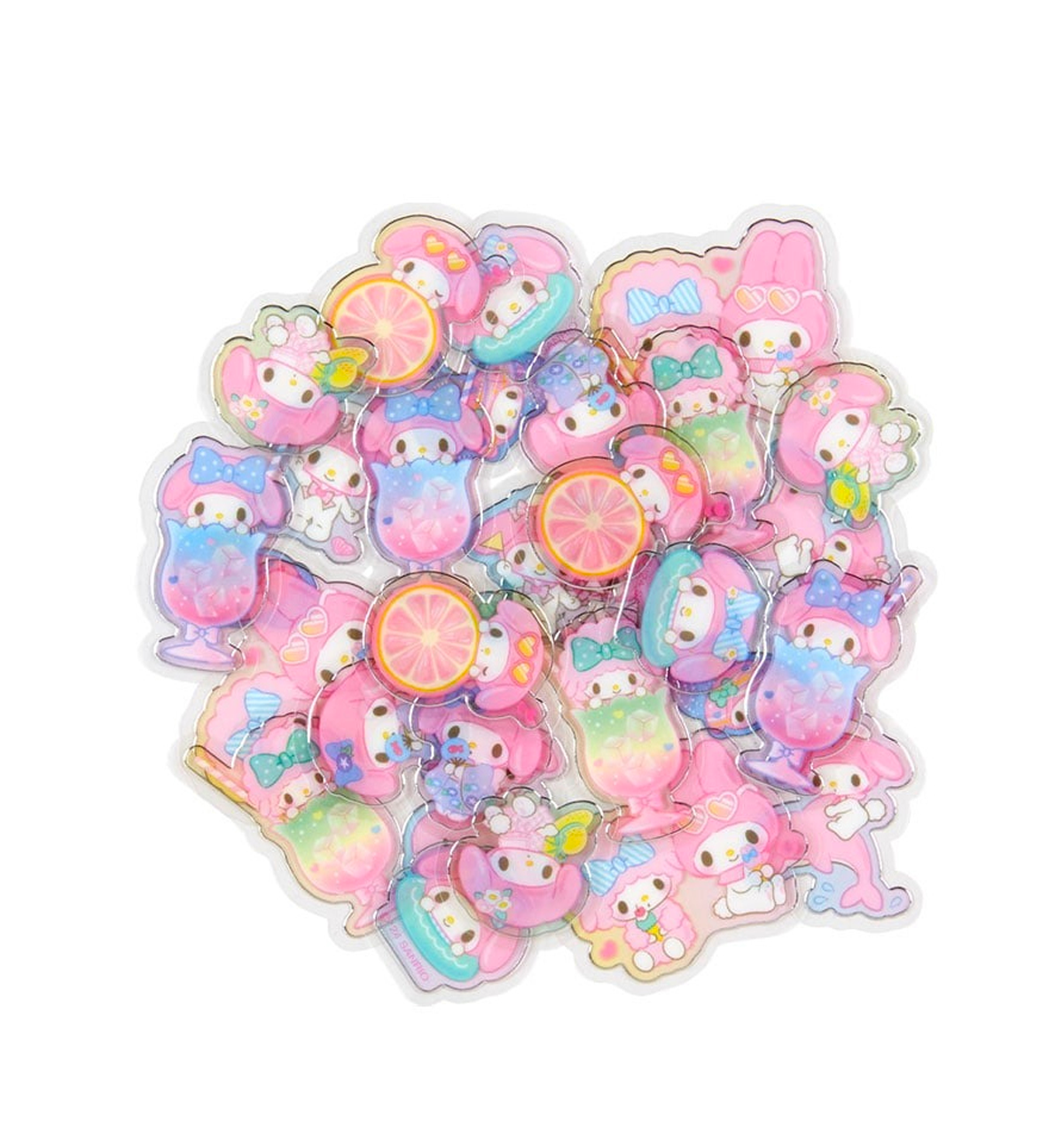 Sanrio Summer Clear Stickers [My Melody]