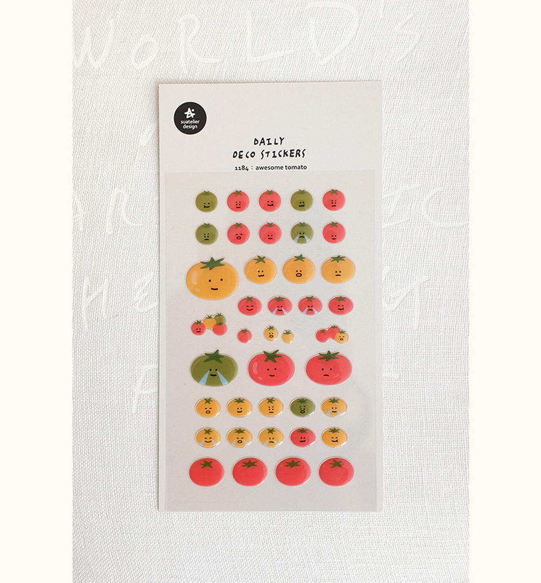 1184 Awesome Tomato Epoxy Sticker