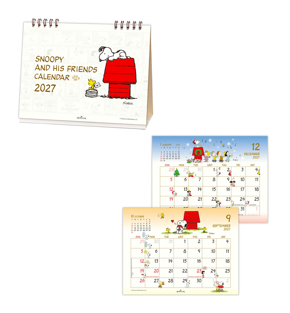 [JAPAN] 2027 Peanuts Snoopy Desk Calendar